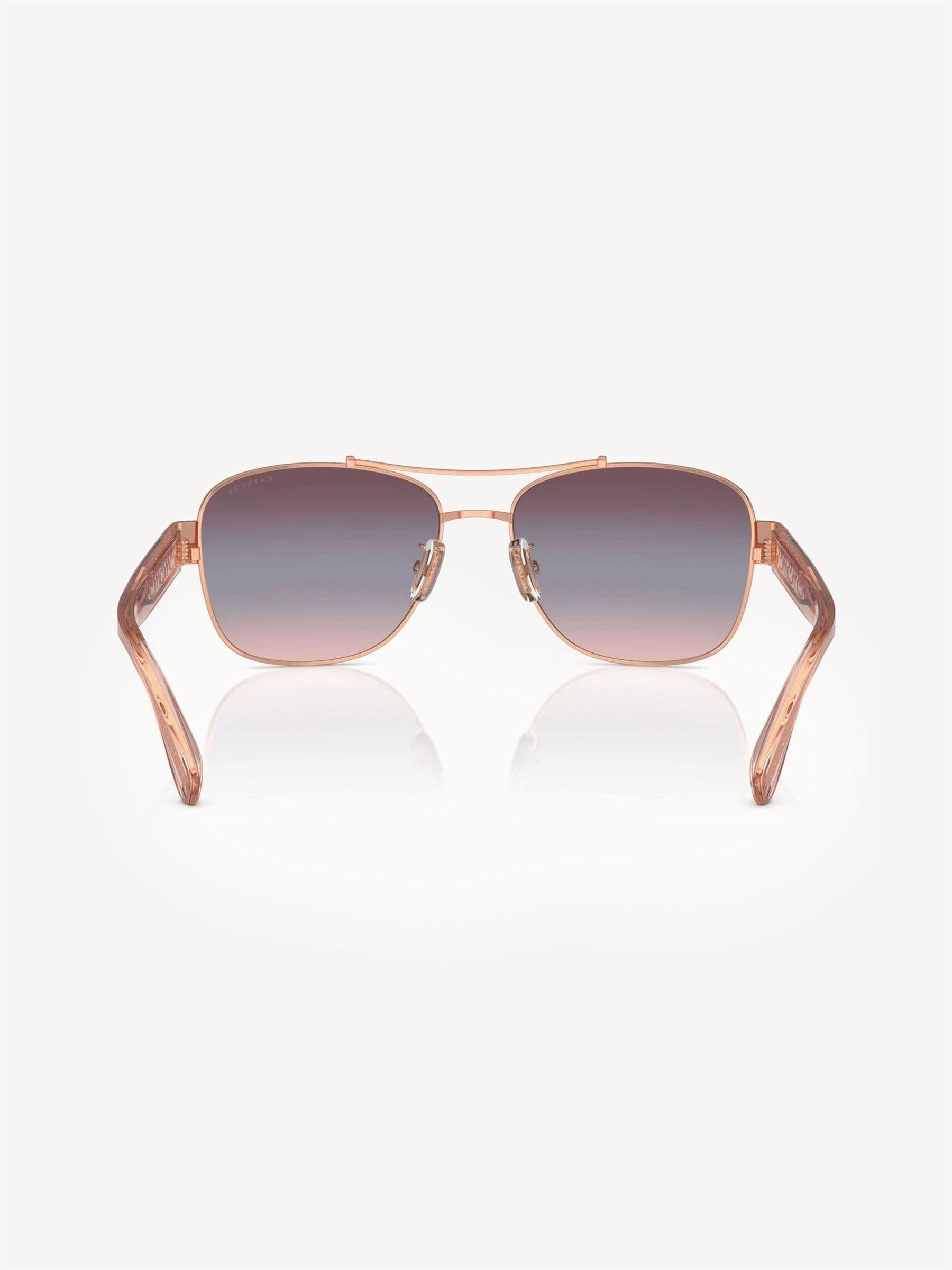 Coach Pink Pilot sunglasses Hc7161, imported from the UK