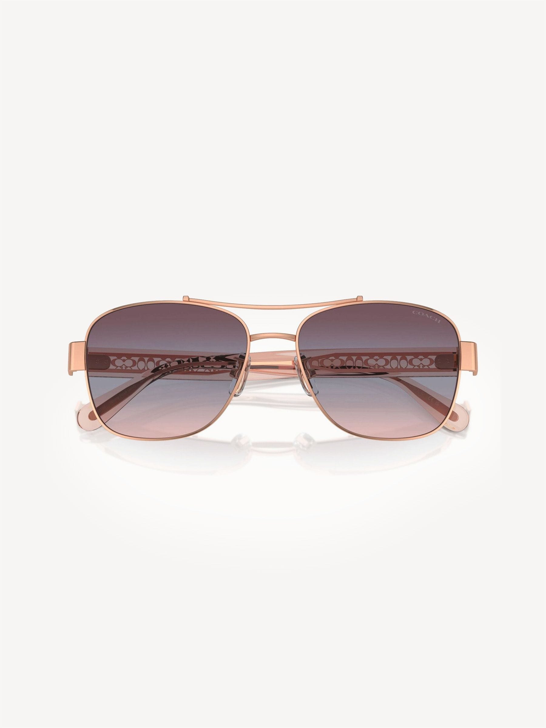 Coach Pink Pilot sunglasses Hc7161, imported from the UK