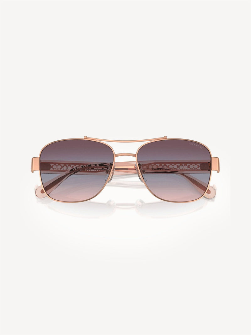 Coach Pink Pilot sunglasses Hc7161, imported from the UK