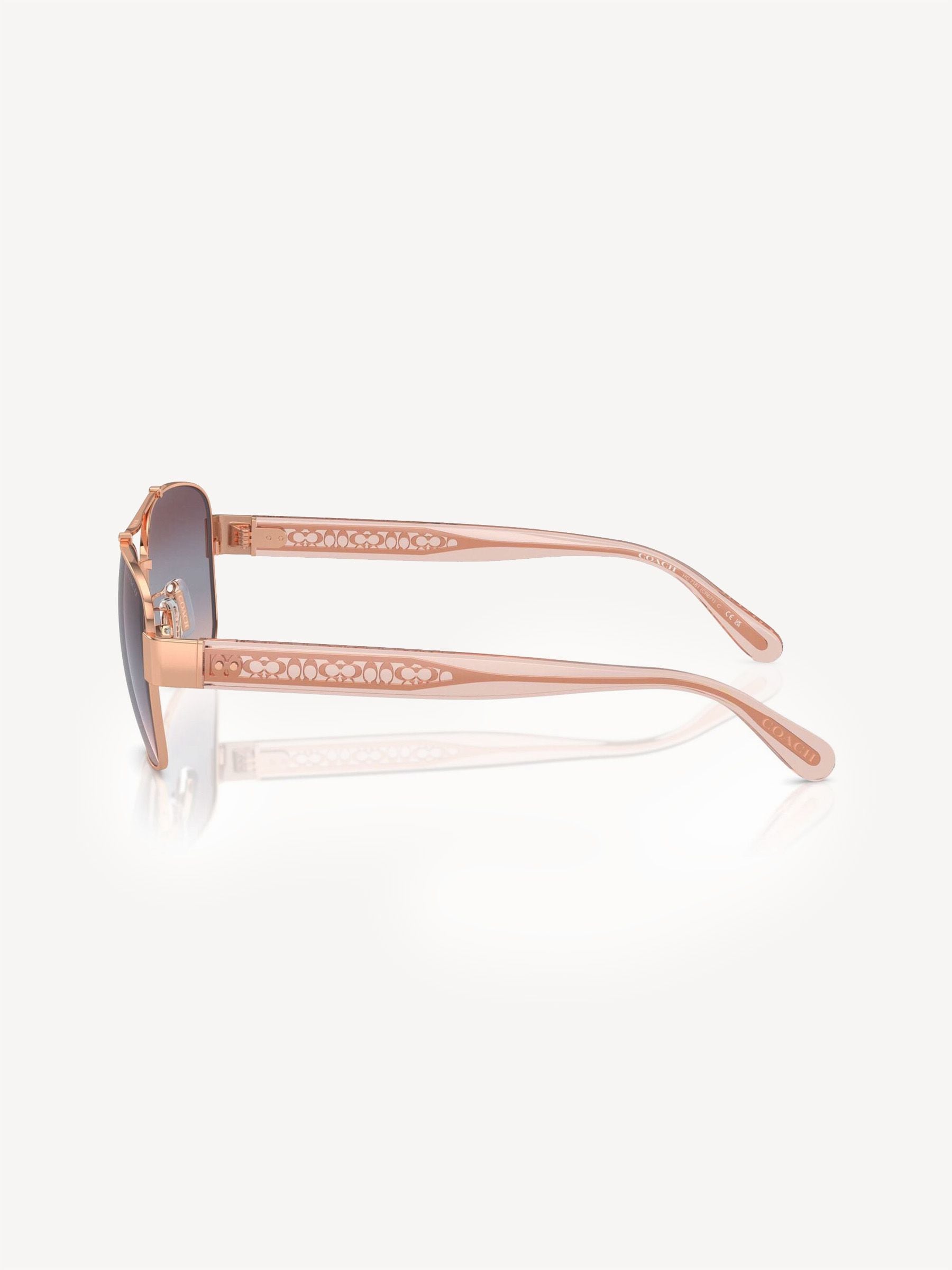 Coach Pink Pilot sunglasses Hc7161, imported from the UK