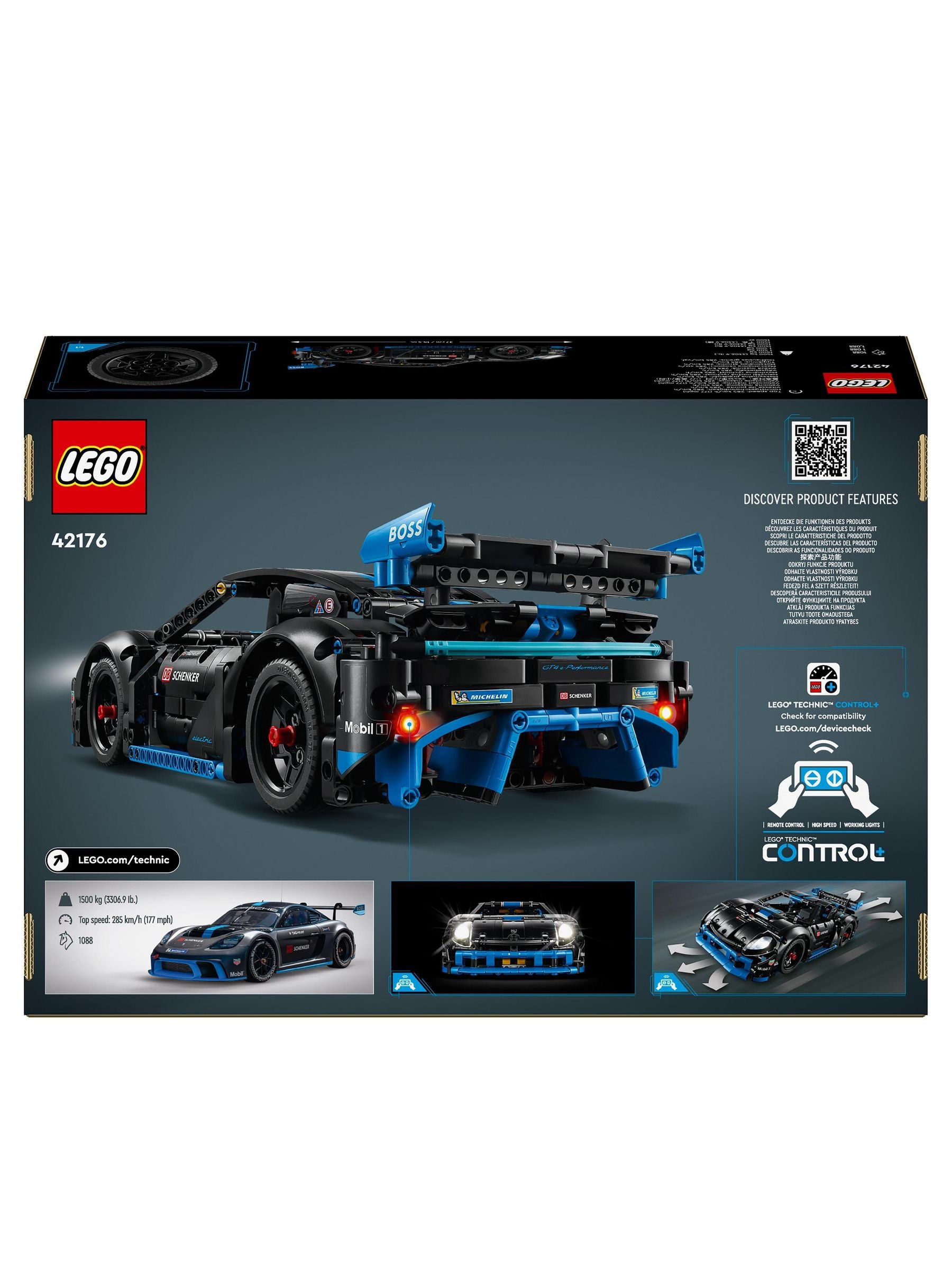 LEGO Technic Porsche GT4 ePerformance Race Car 834-piece set, UK version