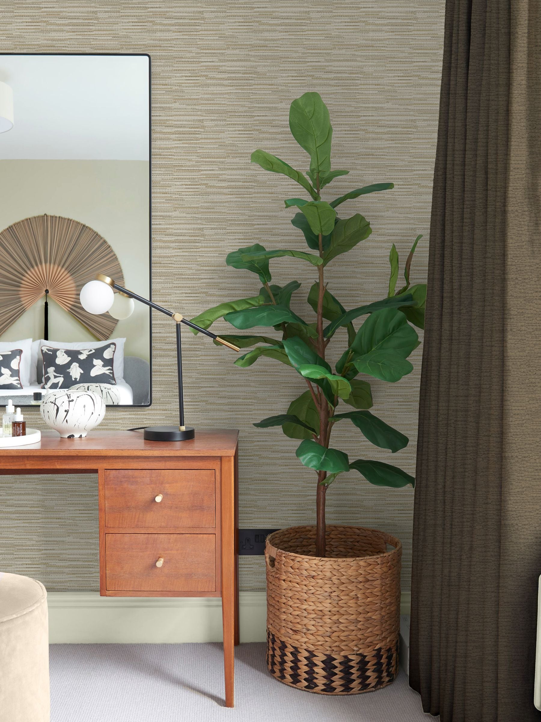 Graham & Brown Natural Empress Grasscloth wallpaper - British product