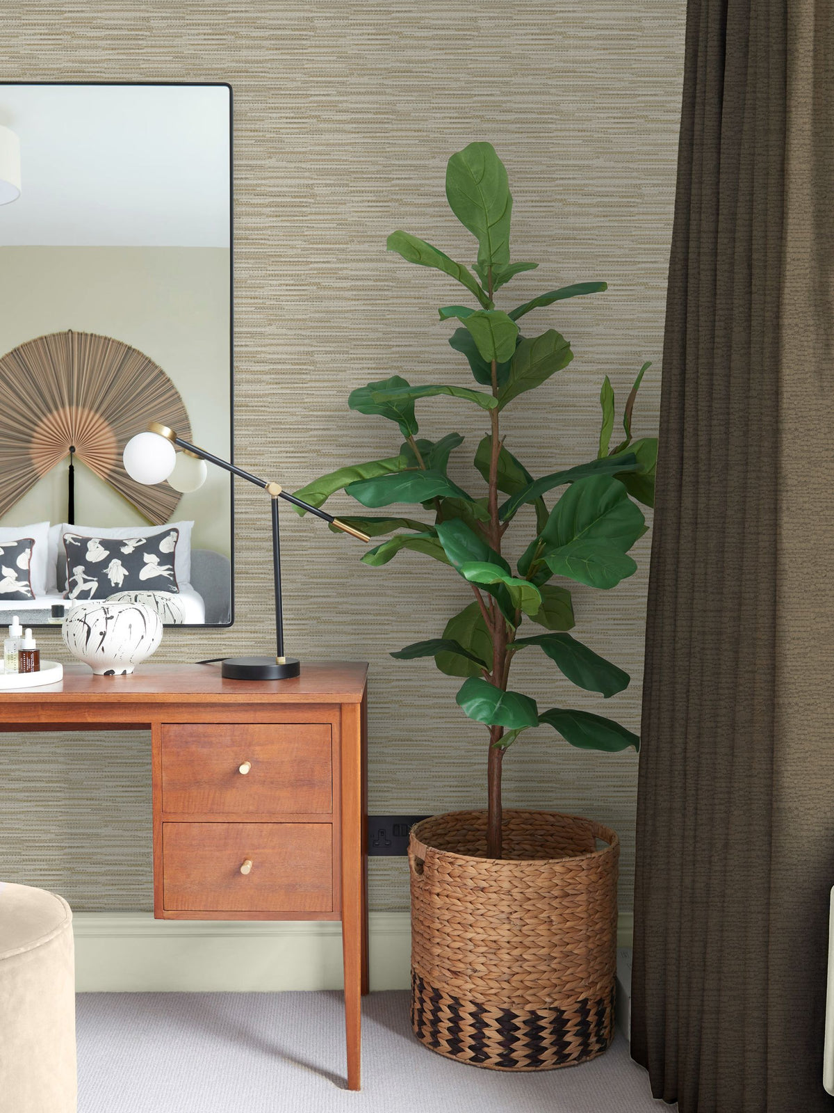 Graham & Brown Natural Empress Grasscloth wallpaper - British product