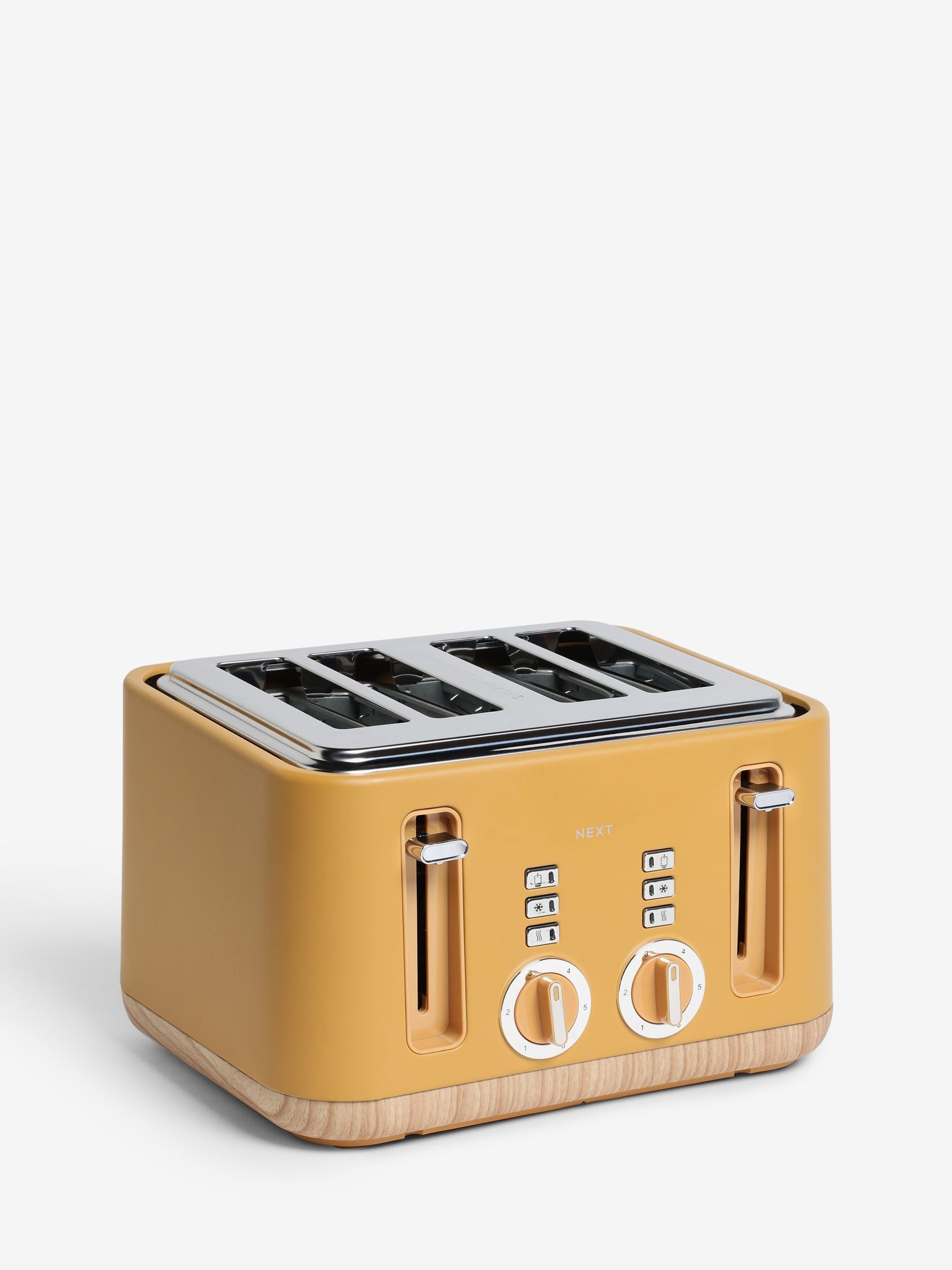 Ochre Yellow Bronx 4 Slice Toaster