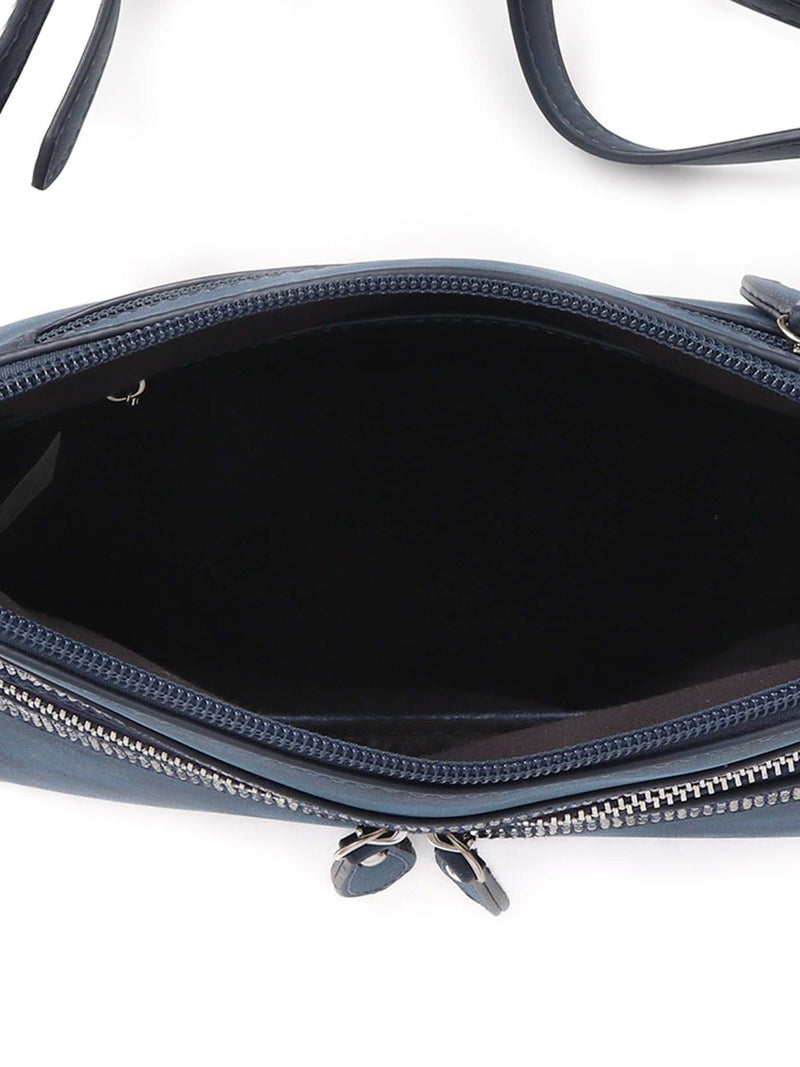 Pavers blue crossbody bag with zip fastening (British brand)