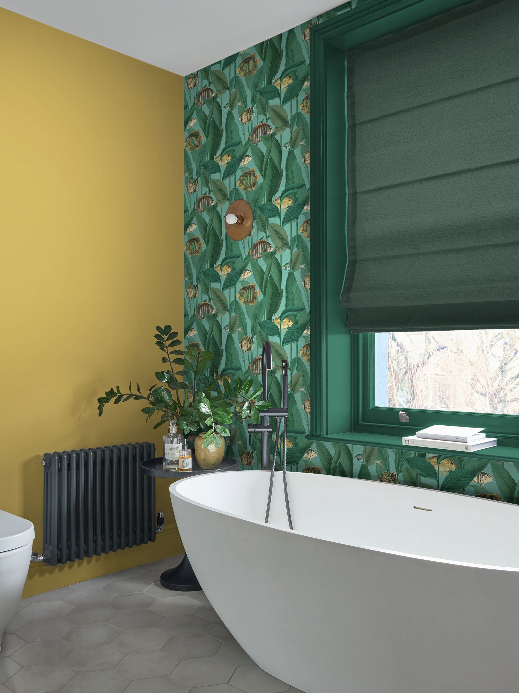 Graham & Brown Aquarium Aquamarine wallpaper sample A4, UK version