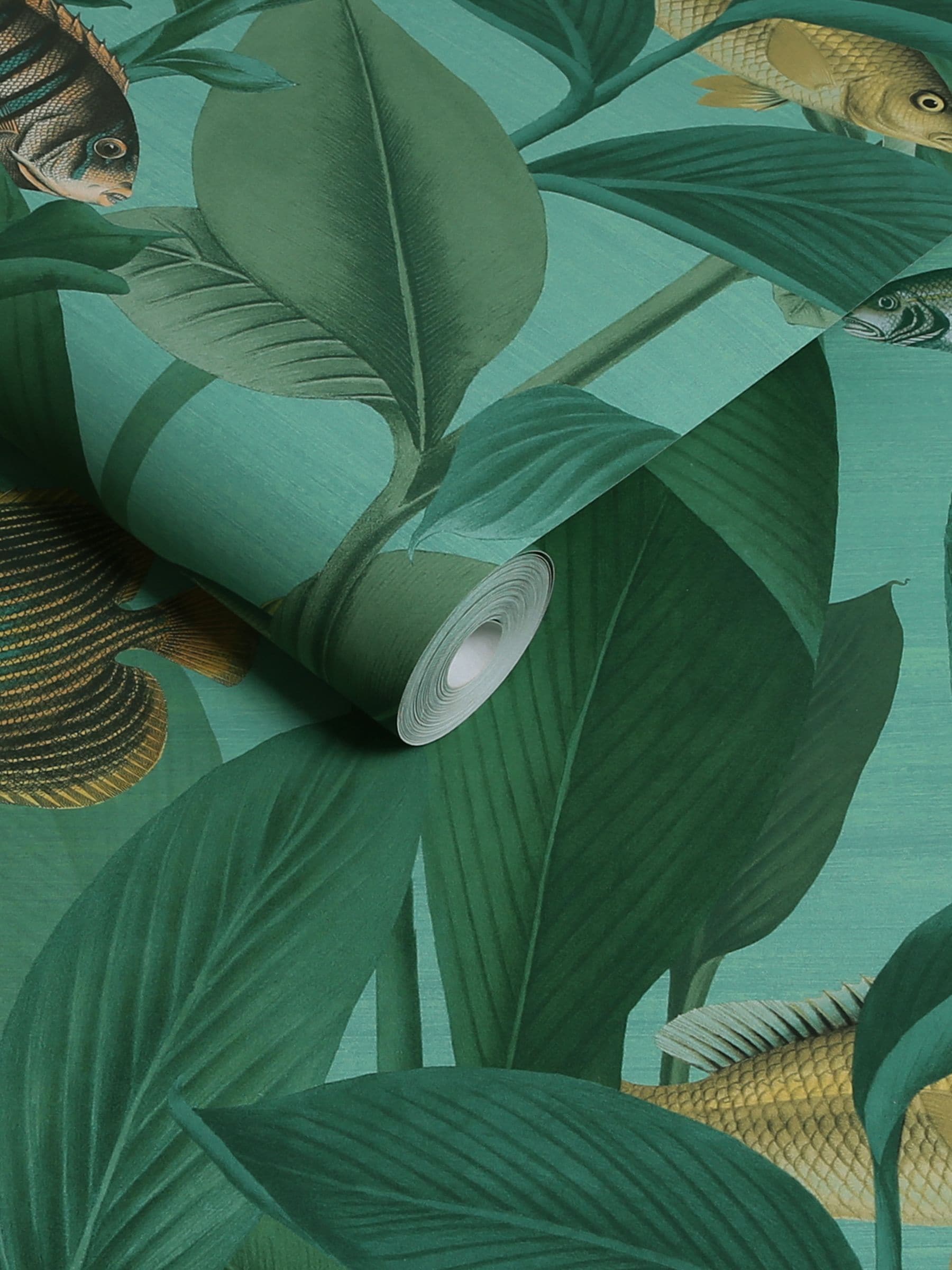 Graham & Brown Aquarium Aquamarine wallpaper sample A4, UK version