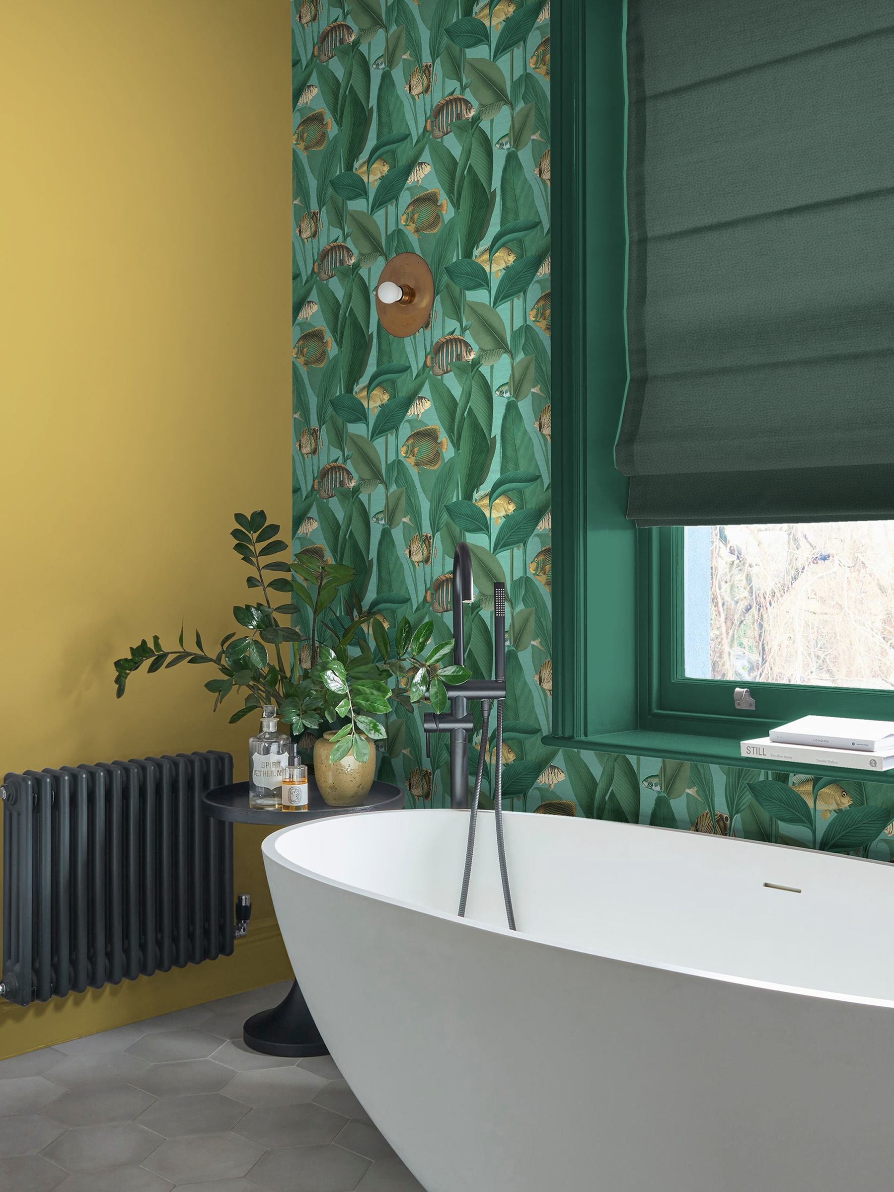 Graham & Brown Aquarium Aquamarine wallpaper sample A4, UK version