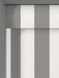 Laura Ashley steel grey Lille stripe roller blind, UK version