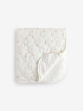 Blanket floral muslin baby fleece 80cm x 70cm, UK version