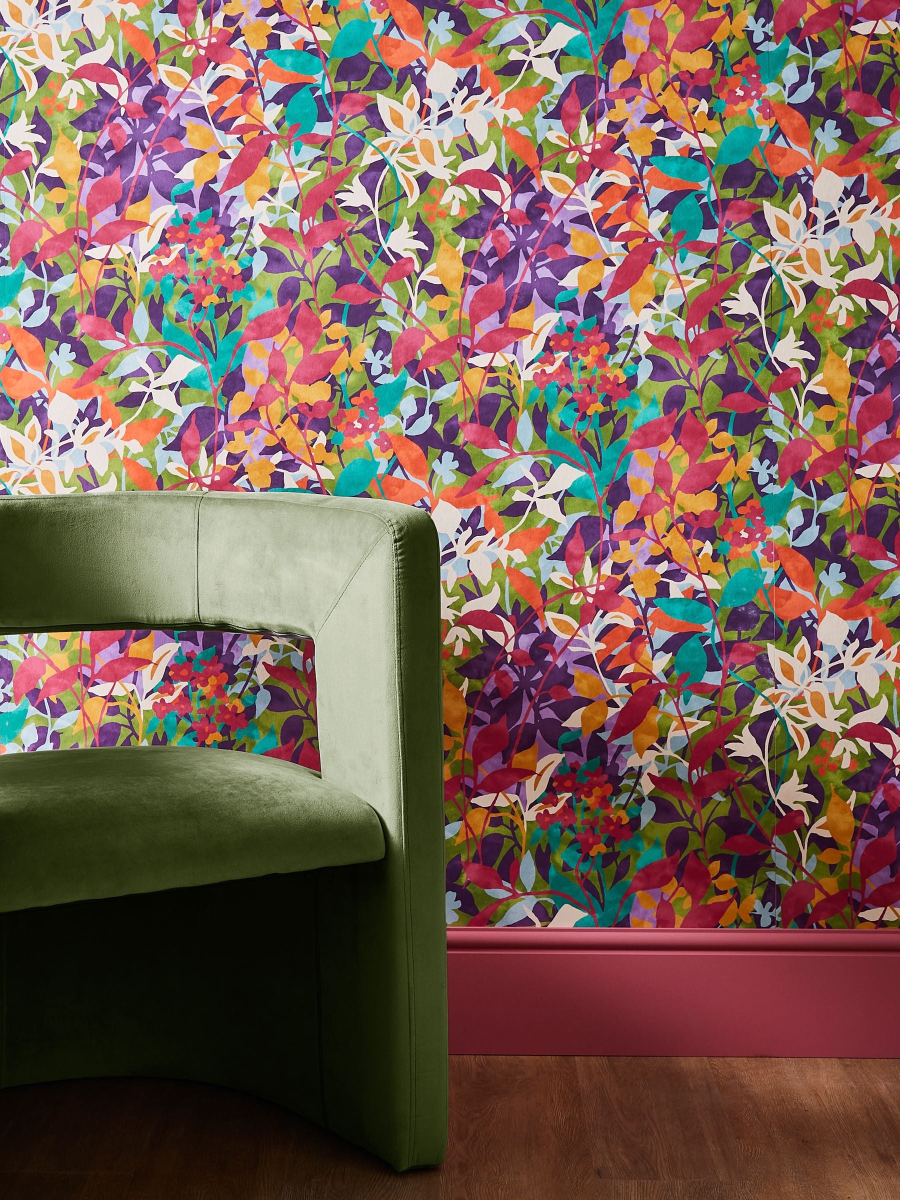 Graham & Brown Brights Fleur A4 wallpaper sample (British brand)