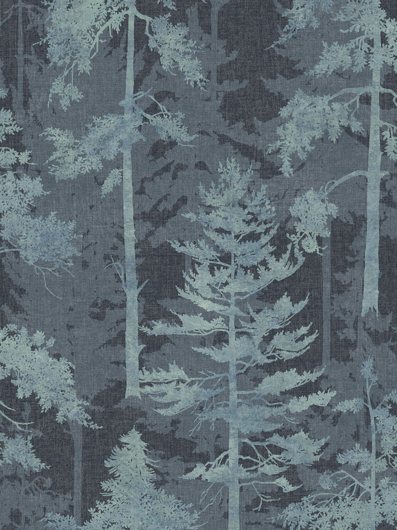 Graham & Brown Blue Norse Forrest wallpaper, imported from the UK