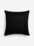 Cut velvet retro cushion black white 59cm - British product
