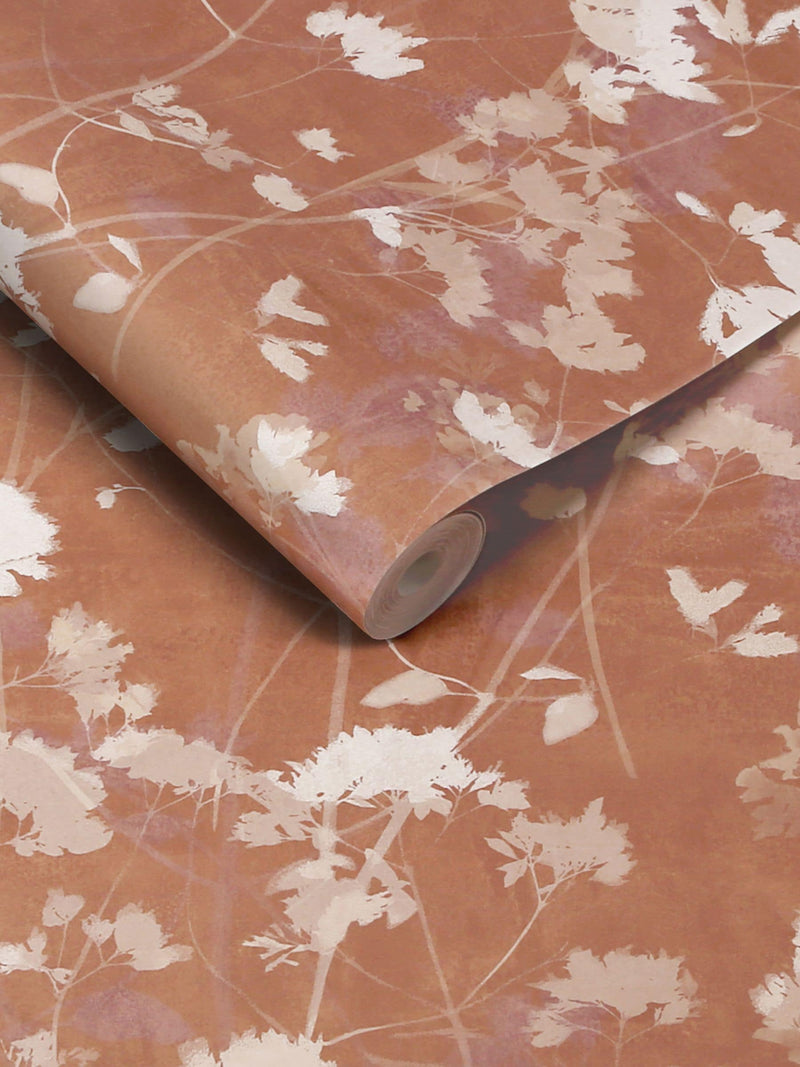 Graham & Brown Clay Flower Press wallpaper sample A4, UK version