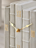 Beige Chic Books Clock realistic resin clock - British product