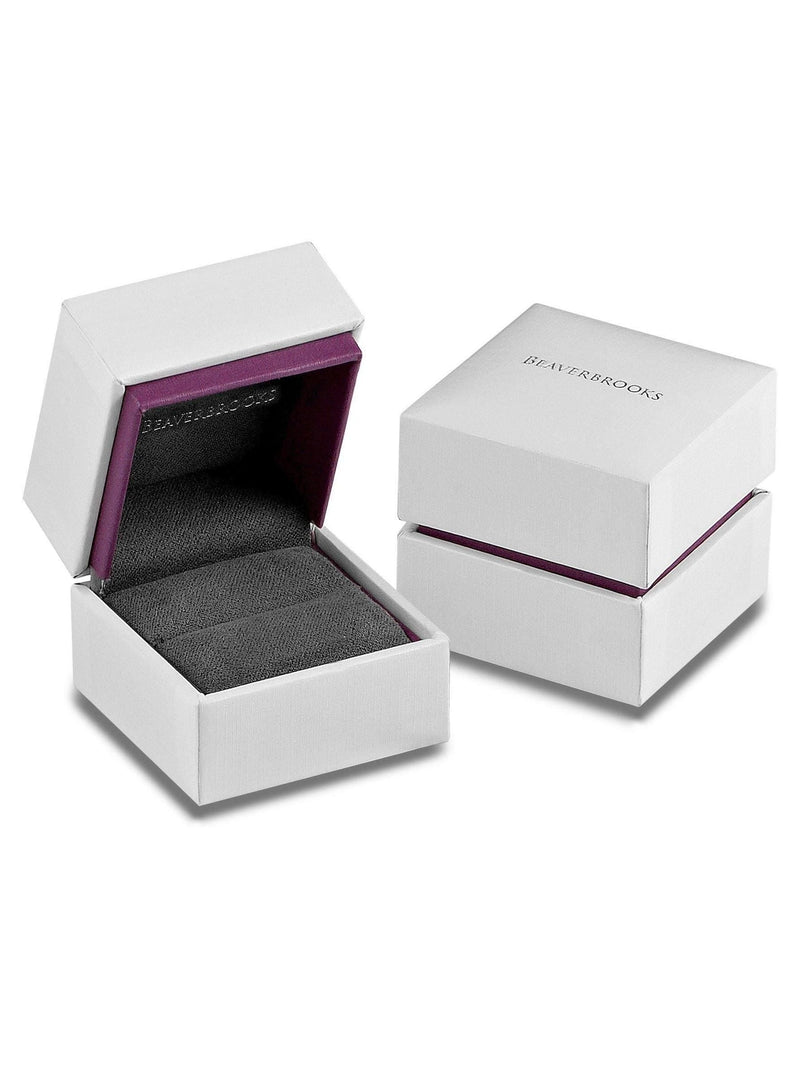 Beaverbrooks Black Platinum and Zirconium Wedding Ring