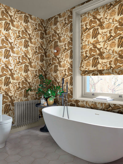 Next Graham & Brown Amhersts Garden Wallpaper Gold- Buy online at McGrocer