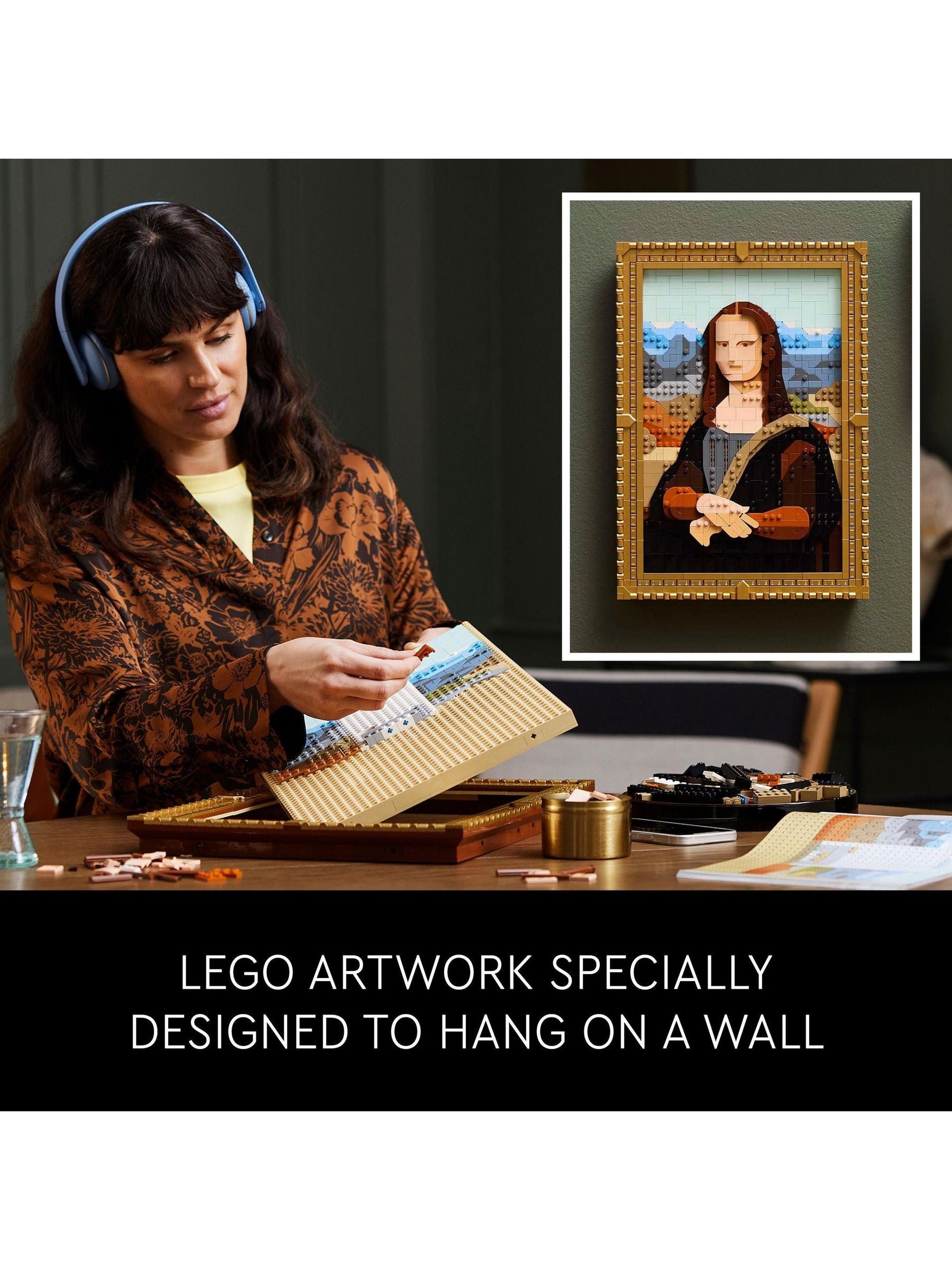 LEGO Art Mona Lisa building set 1503 pieces, imported from the UK