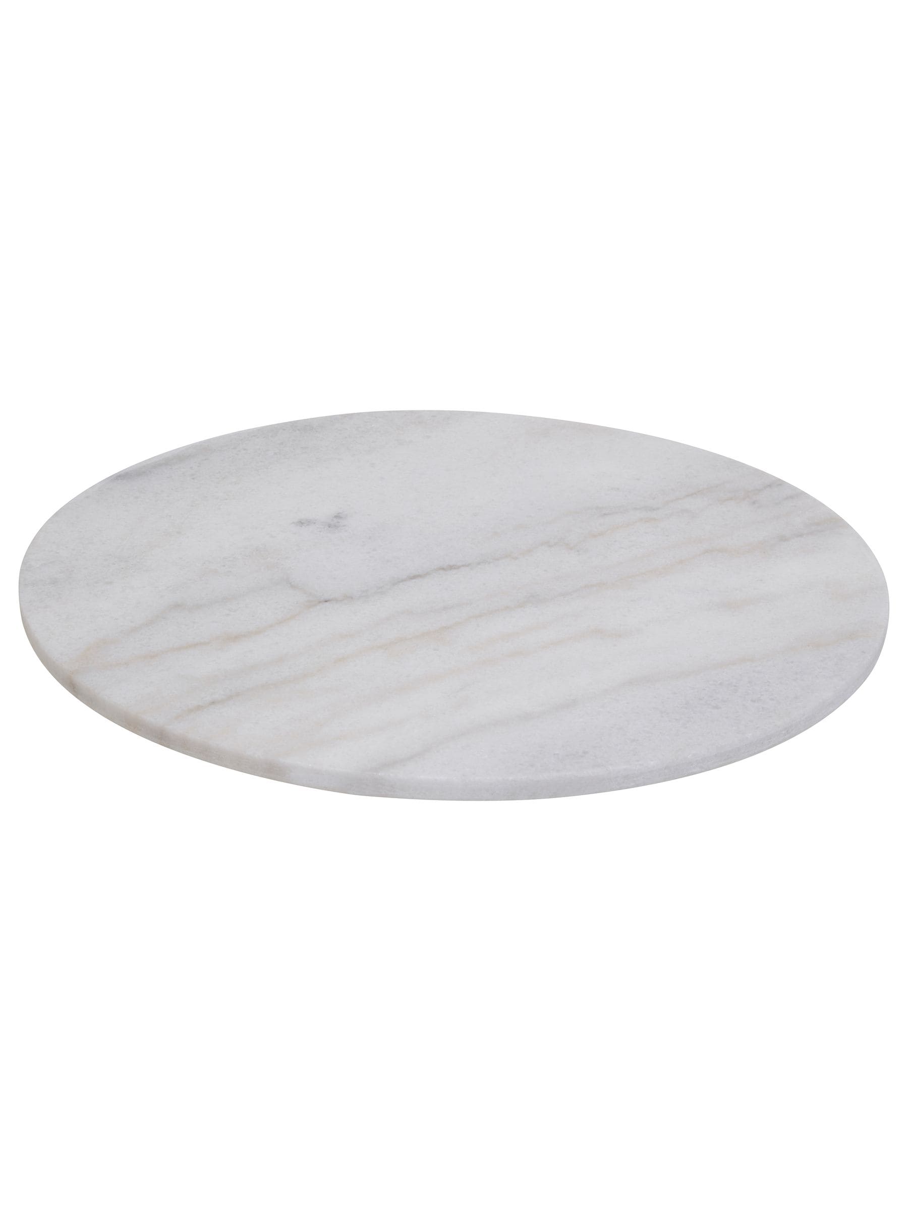 Premier white round marble lazy Susan 35cm, imported from the UK
