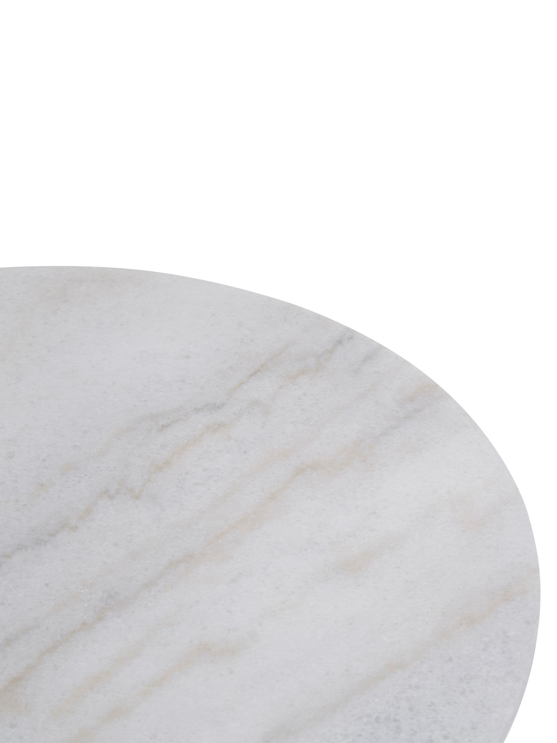 Premier white round marble lazy Susan 35cm, imported from the UK
