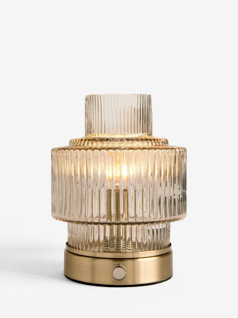 Lipsy brass USB rechargeable table lamp 20cm - British product