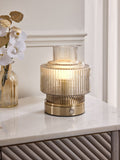 Lipsy brass USB rechargeable table lamp 20cm - British product