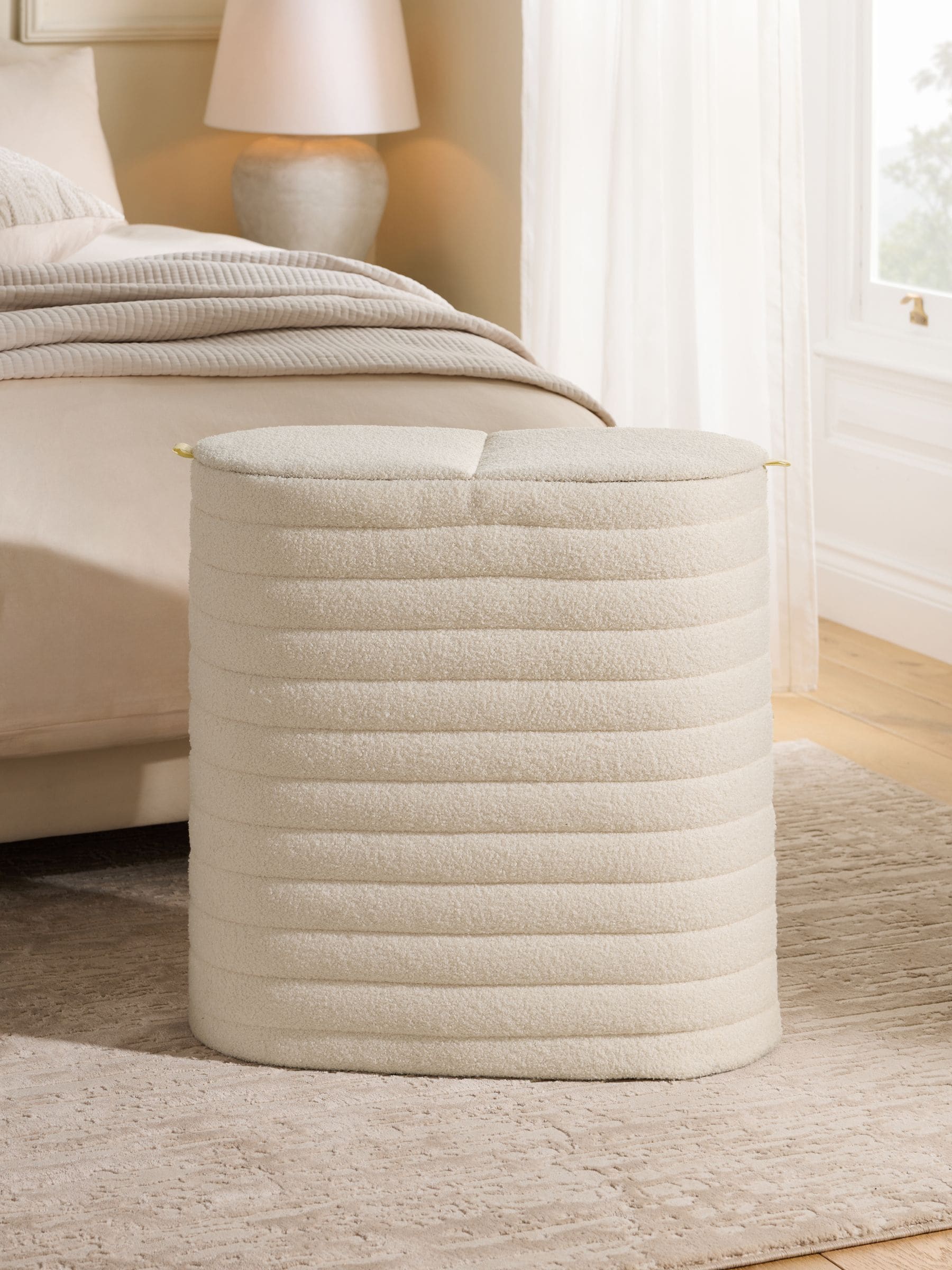 Natural Corner Laundry Hamper