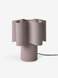 MADE.COM Sydney table lamp lilac purple pleated metal - British product