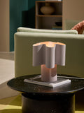 MADE.COM Sydney table lamp lilac purple pleated metal - British product
