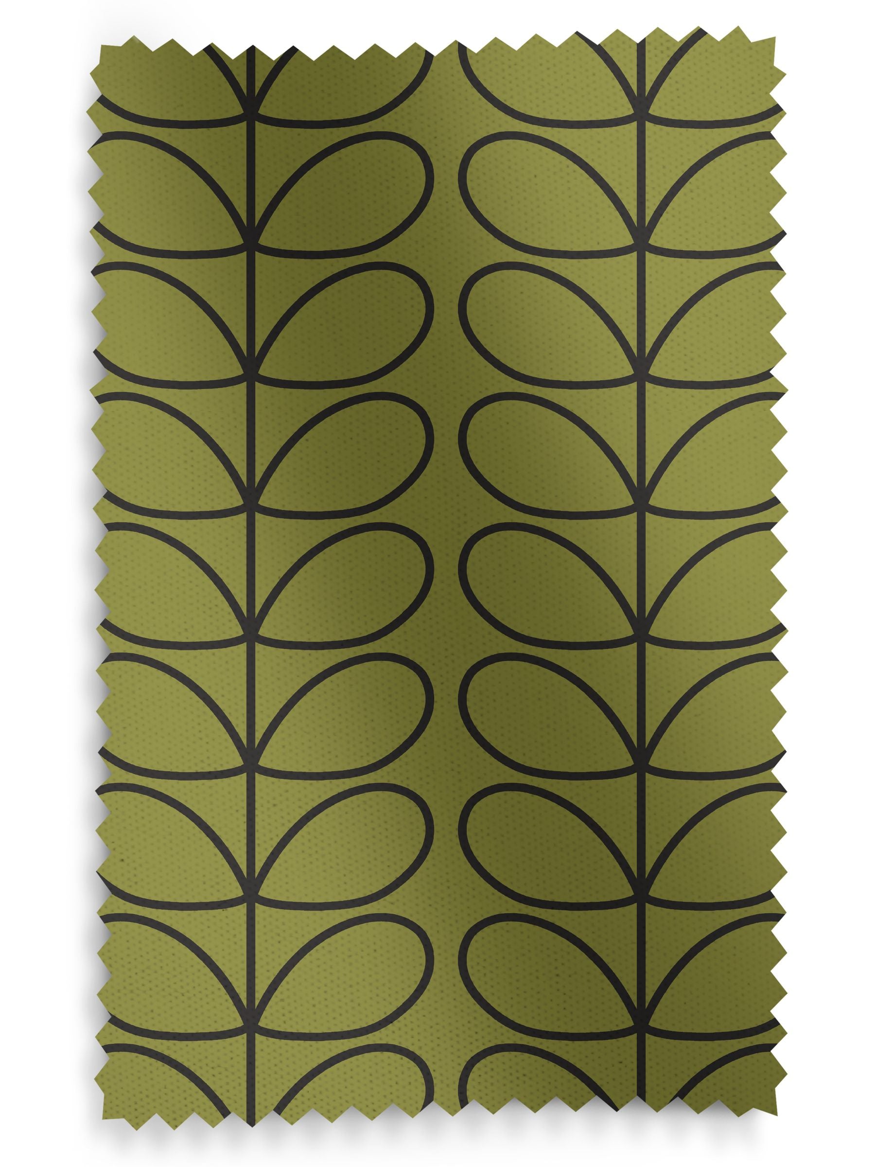Orla Kiely Olive Green Linear Stem made to measure curtains (British brand)