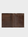 Osprey London brown leather wallet with coin pocket - British product