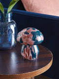Pink confetti toadstool battery operated feature light 15.5cm, imported from the UK