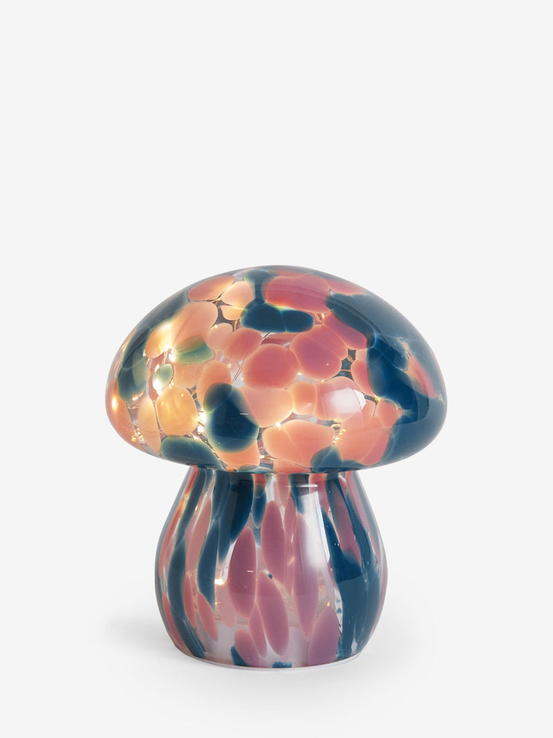 Pink confetti toadstool battery operated feature light 15.5cm, imported from the UK