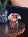 Pink confetti toadstool battery operated feature light 15.5cm, imported from the UK
