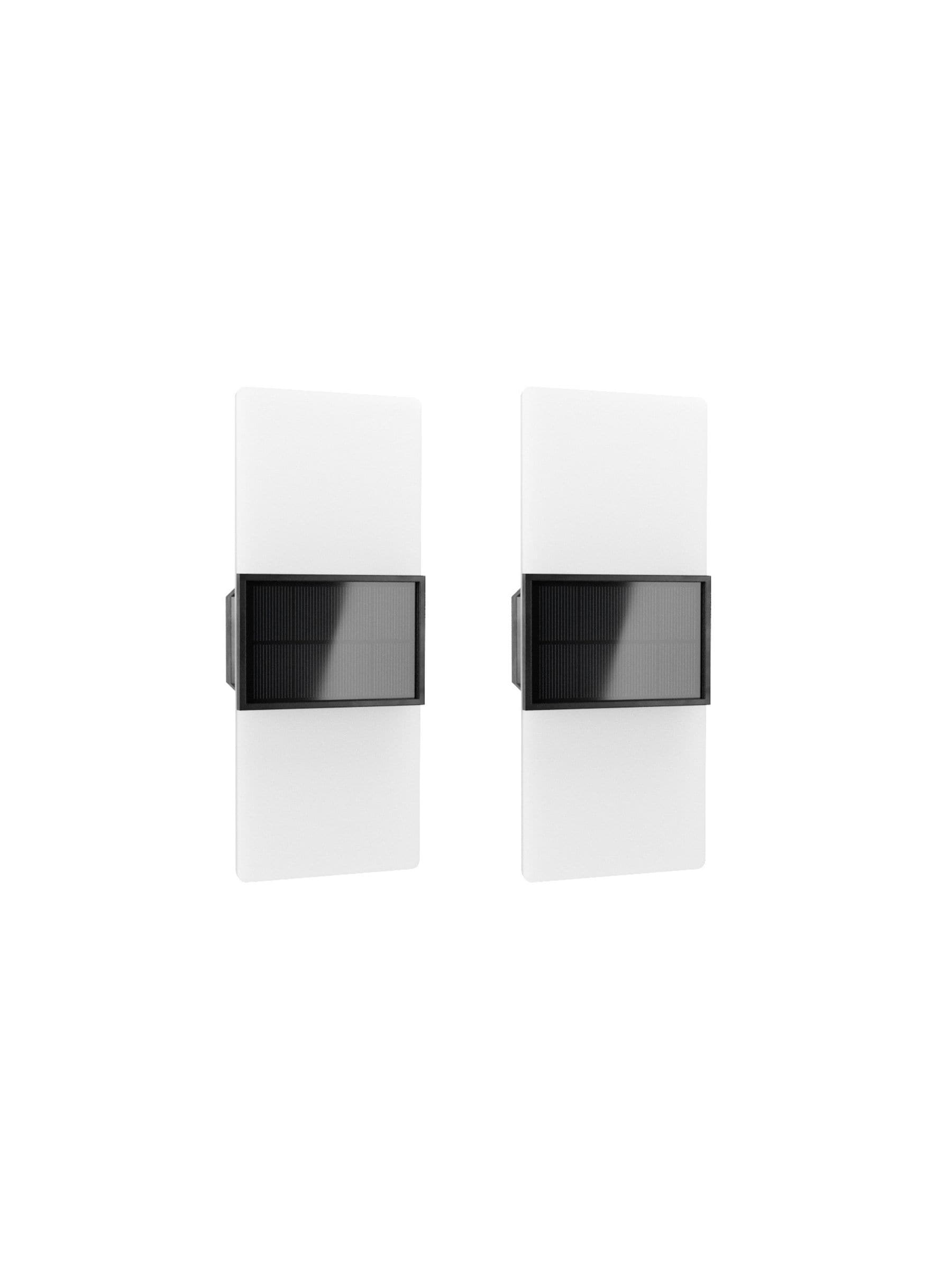 SolarCentre Gemini solar wall light set of 2 (British brand)