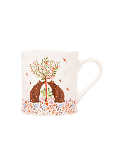 Next Cath Kidston Set of 4 Cream Oh My Heart Mugs- Buy online at McGrocer