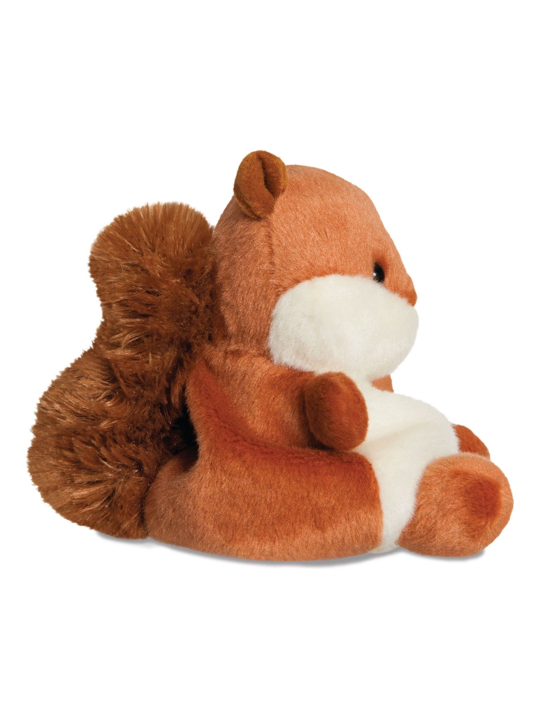 Aurora World Palm Pals Nibbles Squirrel 10cm plush, imported from the UK