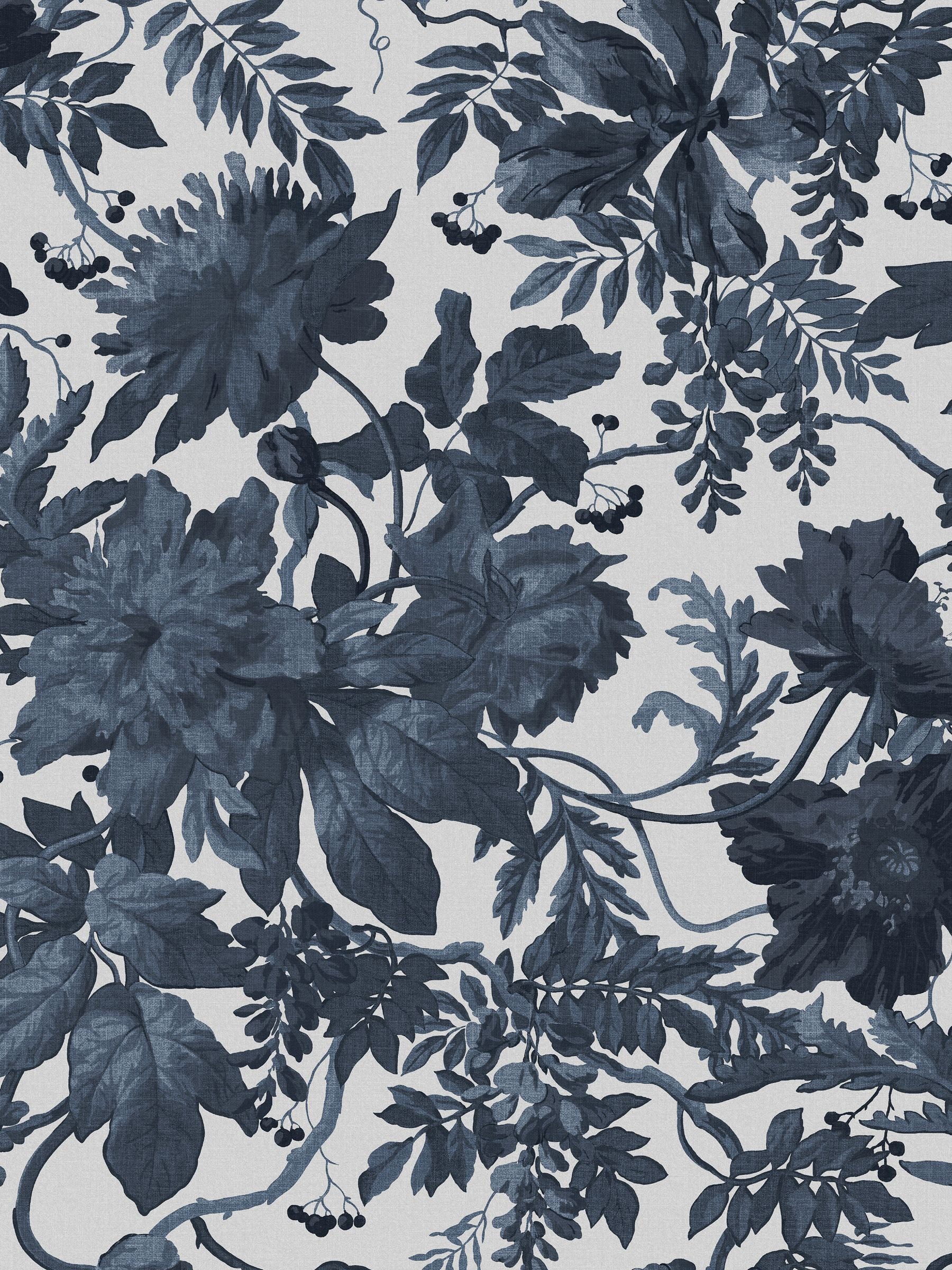Graham & Brown Blue Enzia wallpaper sample - British product