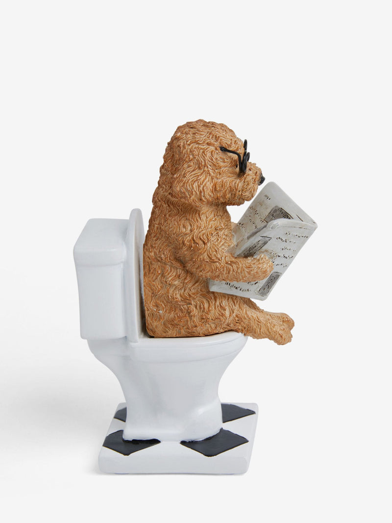 Charlie the Cockapoo resin bathroom ornament, imported from the UK