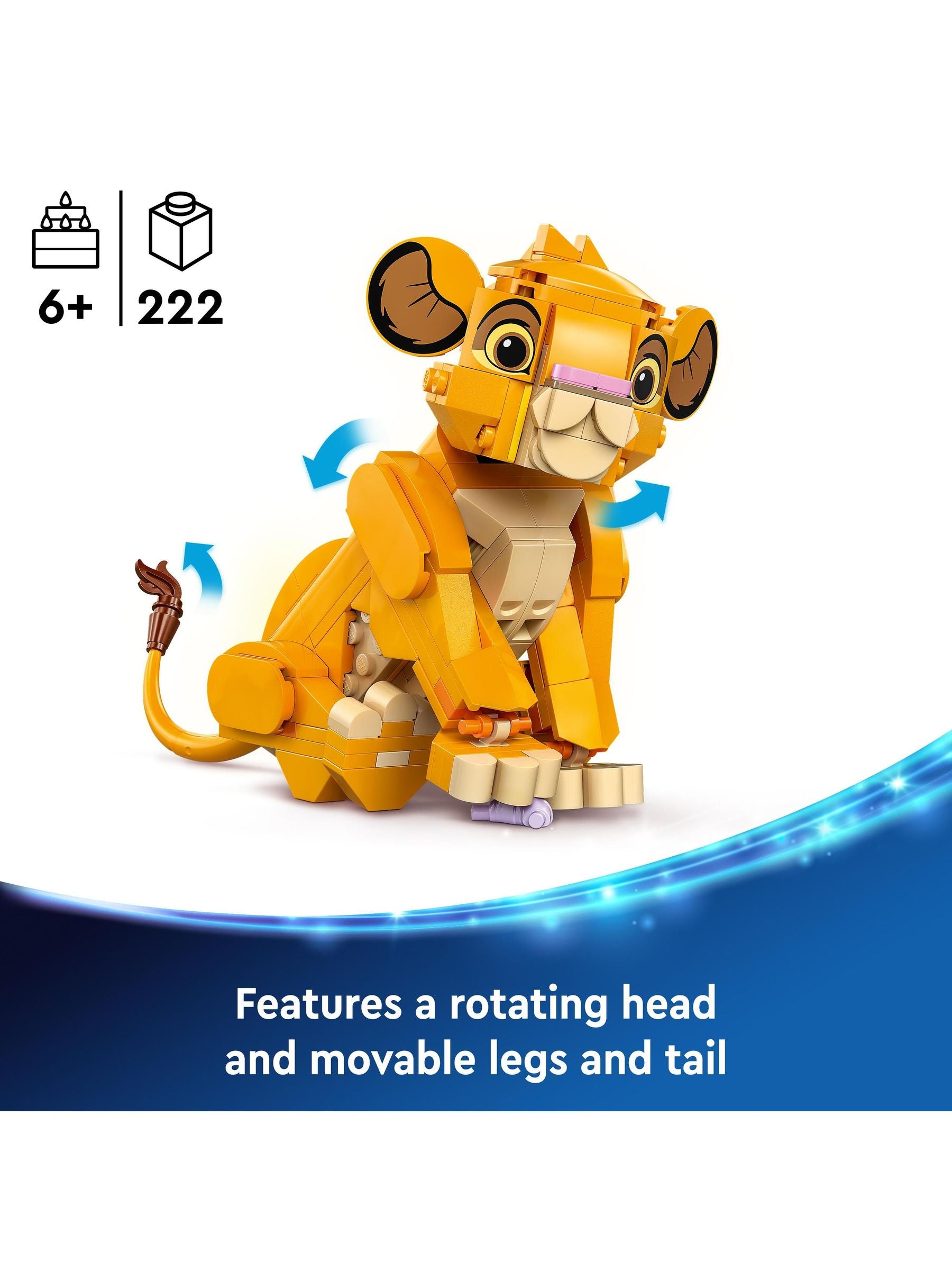 LEGO building toy Simba Cub 19cm - British product