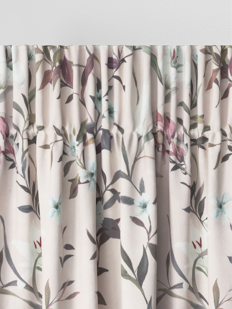 Next Pink Lily Floral made to measure curtains 100% cotton (British brand)