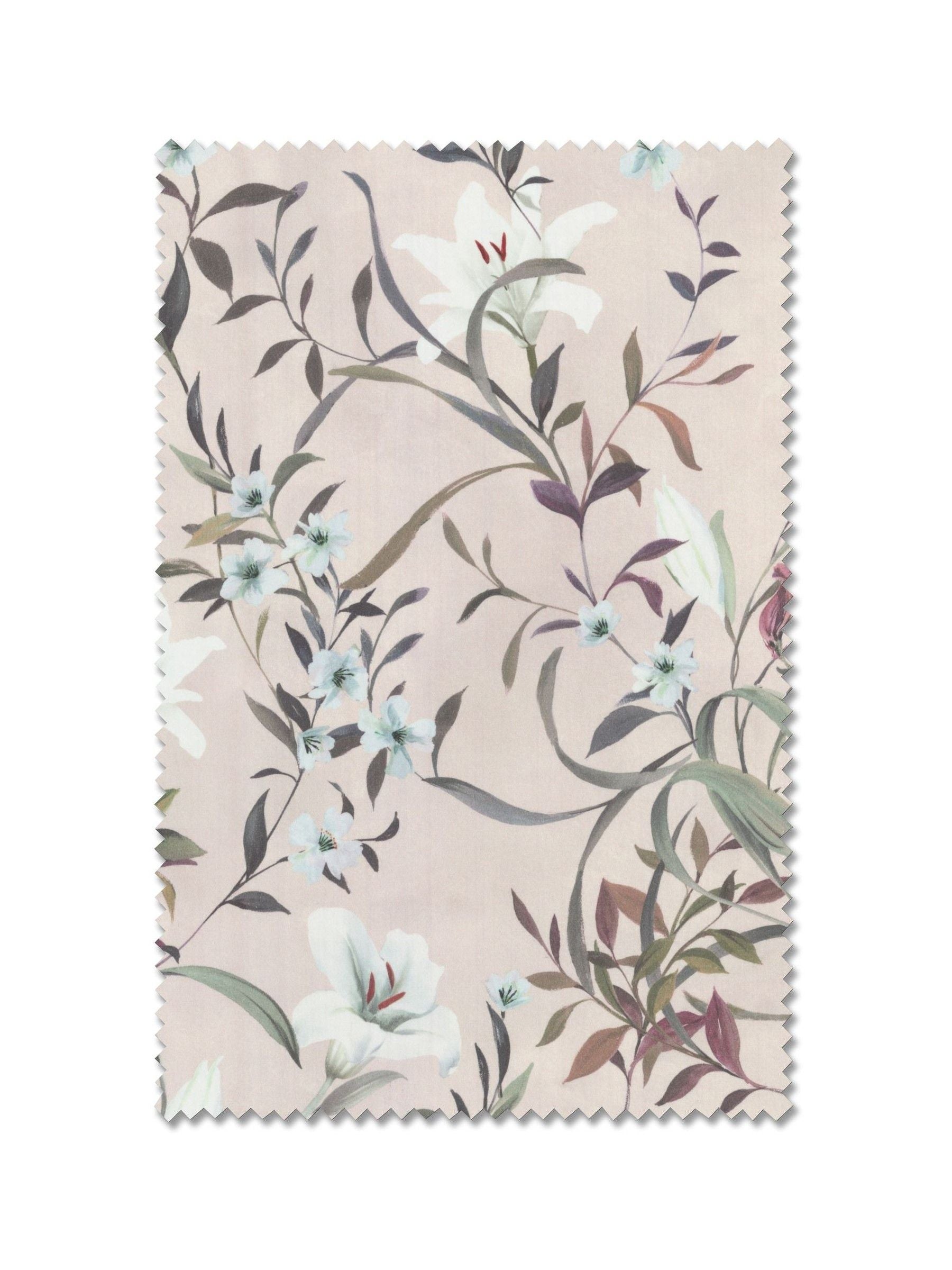 Next Pink Lily Floral made to measure curtains 100% cotton (British brand)