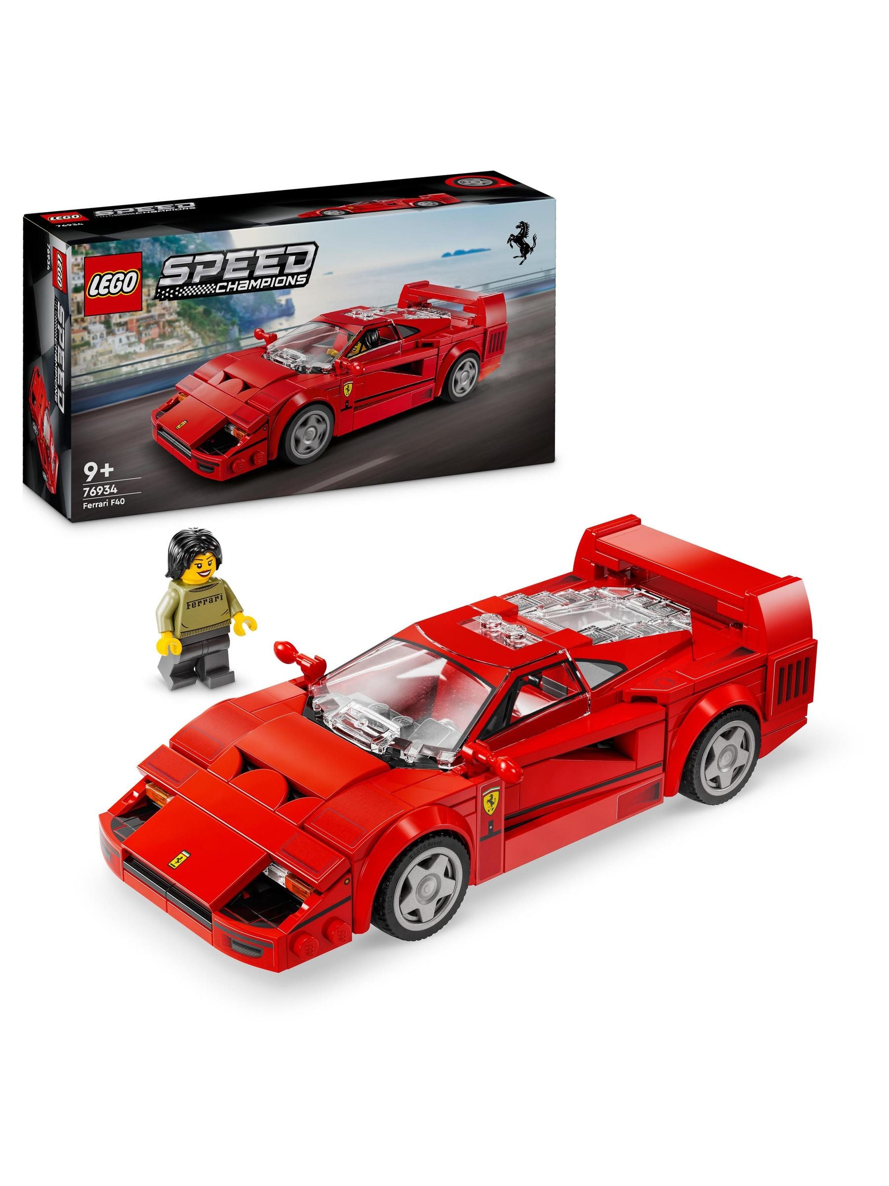 LEGO Speed Champions Ferrari F40 car toy 318 pieces, imported from the UK