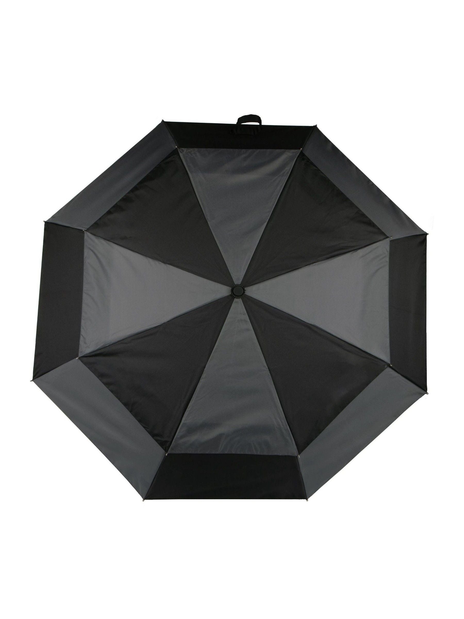 Totes black auto open close double canopy umbrella - British product
