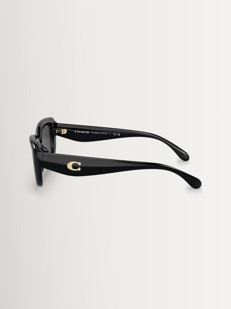 COACH black rectangle sunglasses, UK version