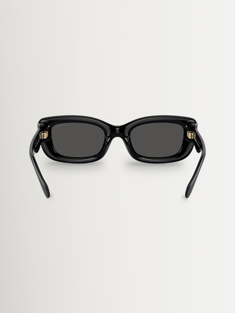 COACH black rectangle sunglasses, UK version