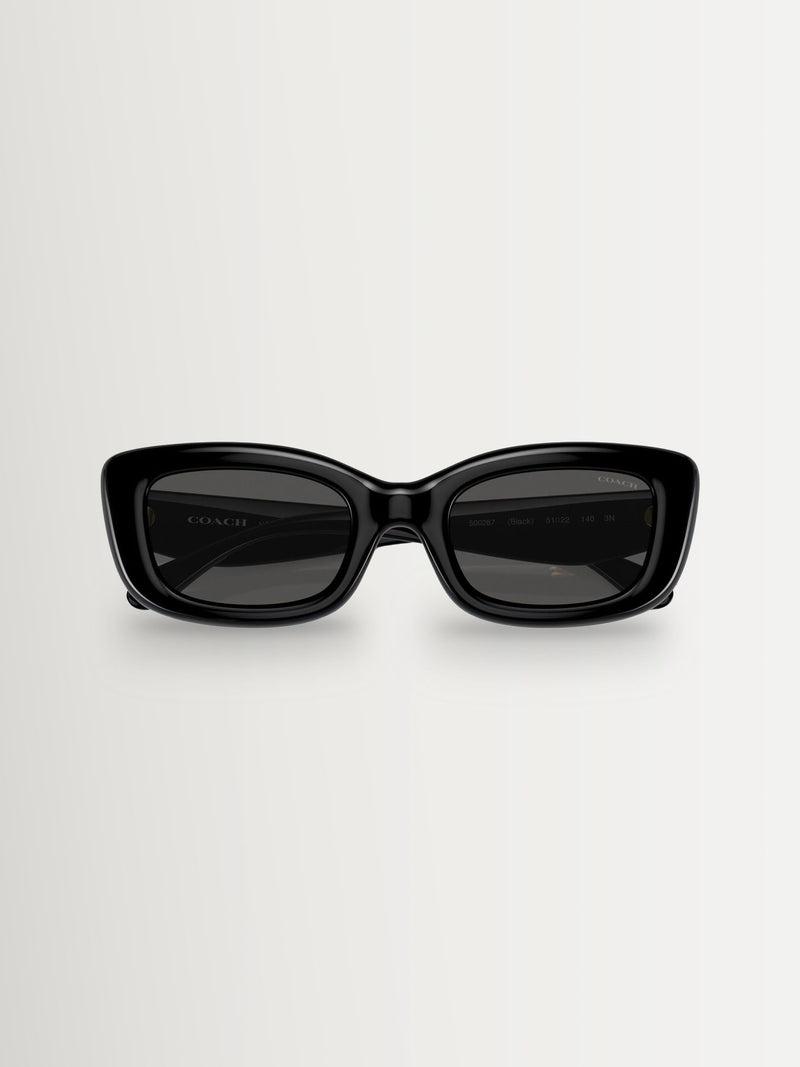 COACH black rectangle sunglasses, UK version