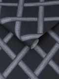 Graham & Brown Greenskeeper Geo wallpaper sample navy - British product