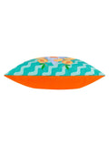 Furn Aqua Peachy Abstract outdoor cushion 43cm, UK version