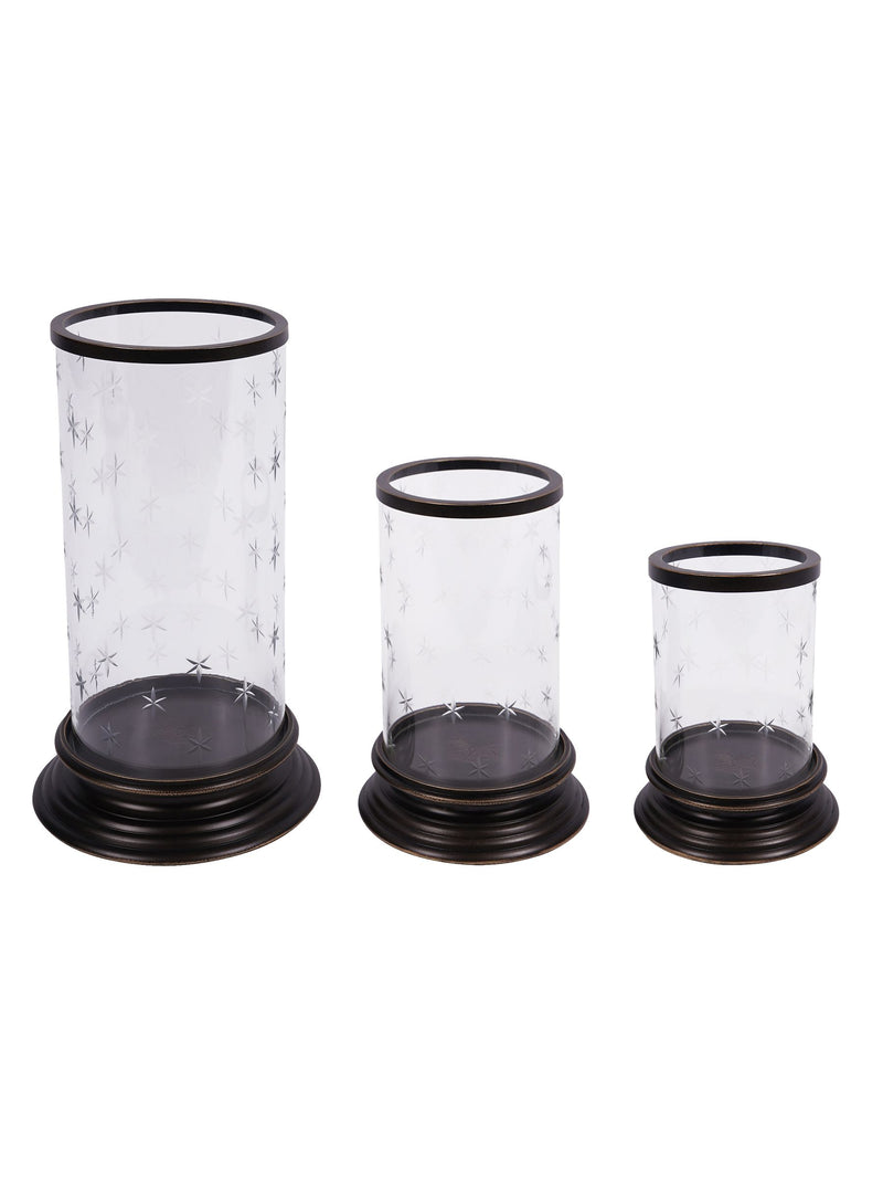Laura Ashley Cleverton Hurricane Candle Holder Dark Bronze, UK version